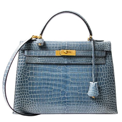 hermes croc 32 sellier kelly|Hermes kelly 32 for sale.